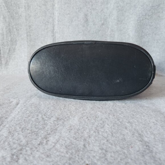 Vintage Coach 4150 Made in USA Fletcher Saddle Bucket Crossbody Bag Flap Black - Picture 5 of 11